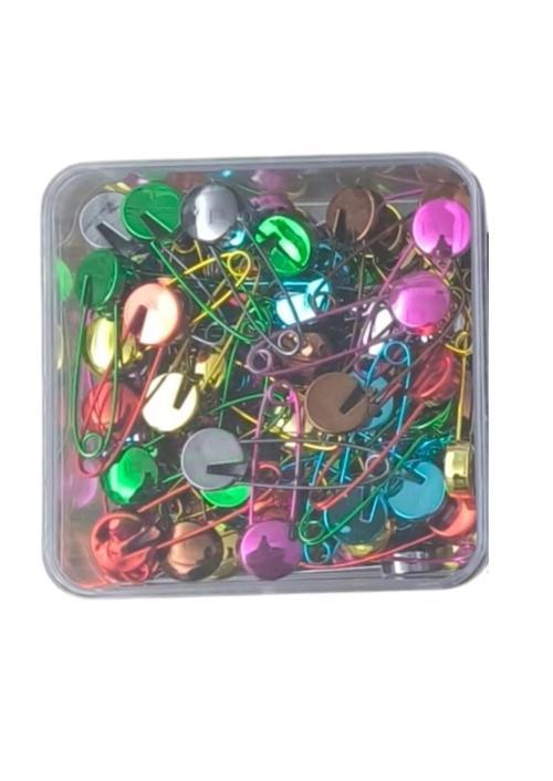 Çengelli İğne Kilitli Bebe Renkli Küçük 100 Adet