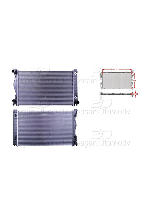 4F0121251M-WISCO AUDI A6 2.0. 2.4. 3.2 04 SU RADYATORU BRAZING AT 677X439X32 MM
