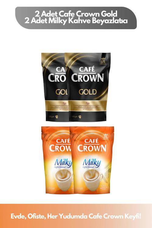 4’Lü Kahve Keyfi Paketi ( 200 gr. Gold Çözünebilir Kahve + 400 gr. Milky Kahve Beyazlatıcı)