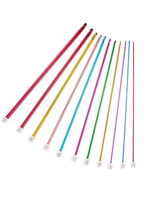 Örgü Tığ Metalize 35 cm  4,5 Numara