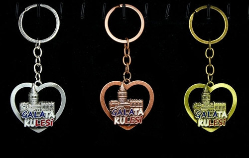 Metal Galata Kulesi Anahtarlık Alk2209