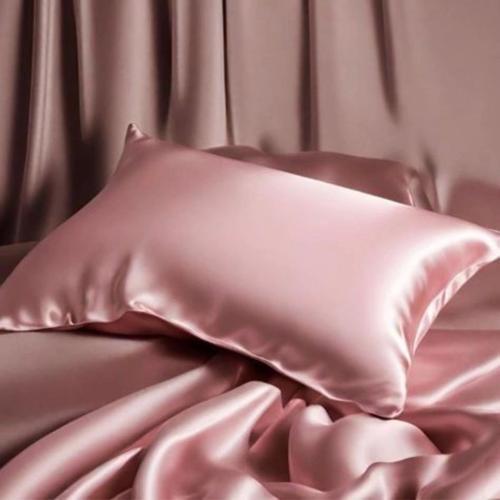 Antibakteriyel Terletmeyen İpek Saten Yastık Kılıfı 2'li 50x70 Pembe