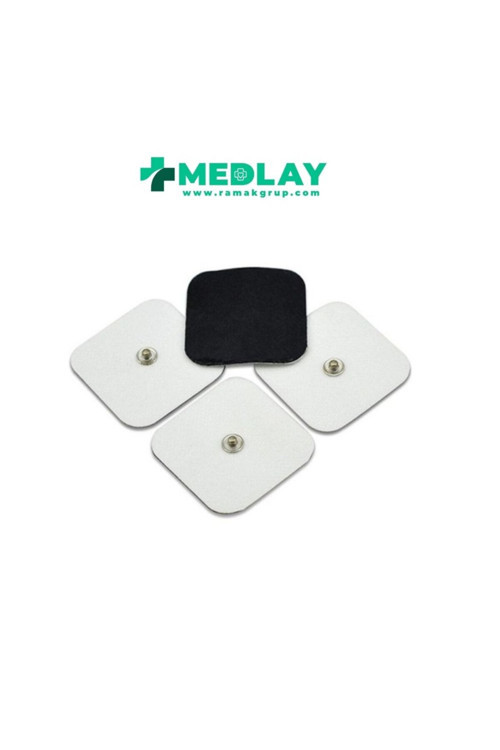 5x5 Çıtçıtlı TENS Elektrot Pedi 2 Paket 8 Adet