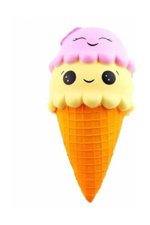 Jumbo Gülenyüz Dondurma Squishy Sık Bırak Kokulu Sukuşi 16 Cm