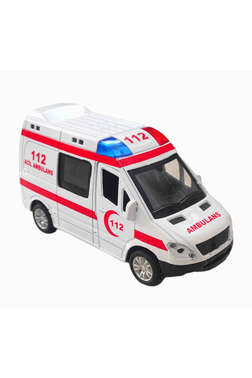 Metal Çek Bırak Özellikli Sesli Işıklı Ambulans Minibüs Kapıları Açılabilir