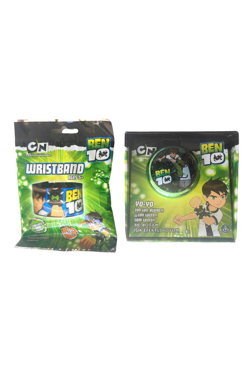 Orijinal Ben10 Kol Bandı Ve Işık Efektli Yoyo 2Li Set Benten