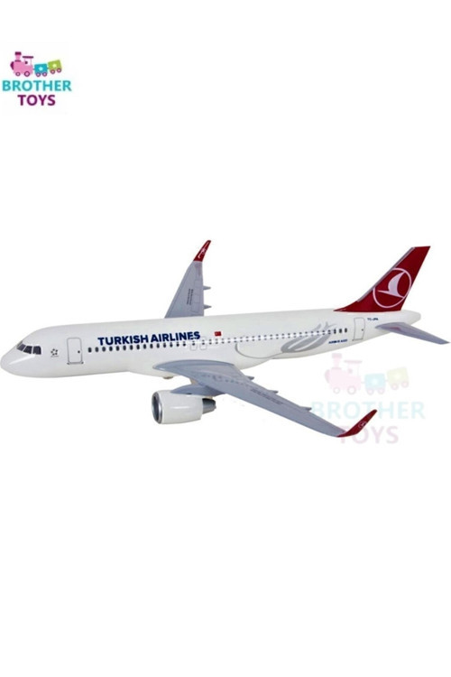 Turkish Airlines Metal Aksamlı Sesli Işıklı Çekbırak Oyuncak Uçak Türk Hava Yolları Thy