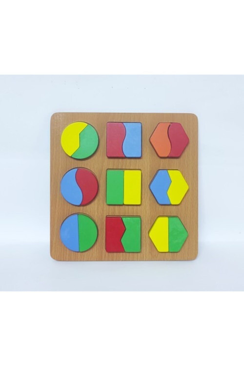 Ahşap Bultak Geometrik Şekiller Model 1