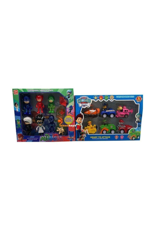 Ve Pijamaskeliler Pjmasks Oyuncak 6Lı Setler 2 Ürün Bir Arada