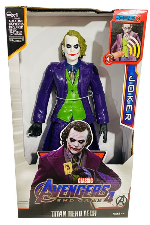 Joker Karakter Action Figür 29 Cm Oyuncak Işık Ve Sesli Et Malzeme Yurtdışı Özel Ürün