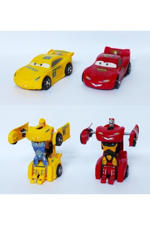 Robota Dönüşen Şimşek Mcqueen Ve Ramirez. 2'Li Set