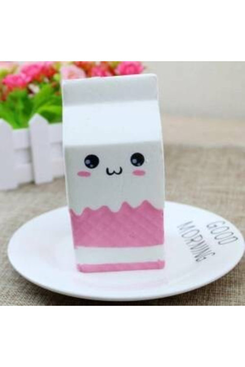 Squishy Beyaz Süt Kutusu Yavaş Yükselen Kokulu Jumbo Sukuşi 12,5 Cm