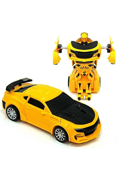 Oyuncak Robota Dönüşen Bumblebee Araba Transformer Bumble Bee Çekbırak 15 Cm