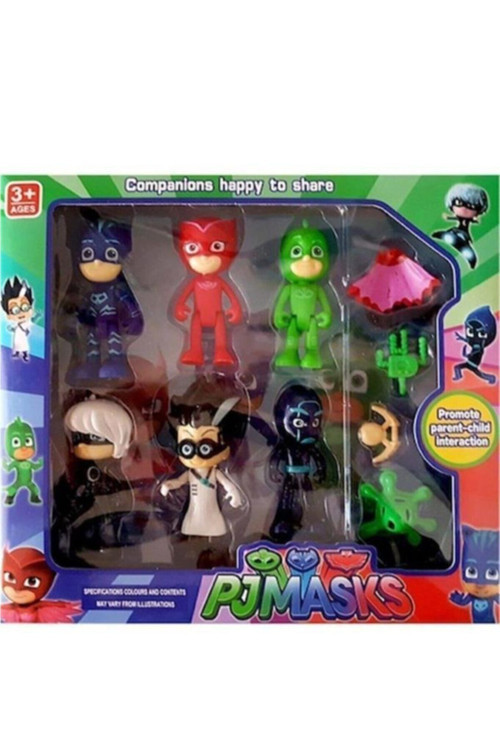 Pj Masks 10'Lu Pijamaskeliler Figür Oyuncak Seti