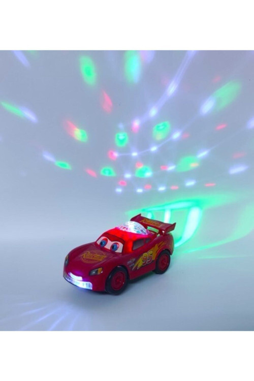 Pilli Müzikli Cars Şimşek Mcquinn 95 Piston Cup Dil Çıkaran Disco Işıklı Araba