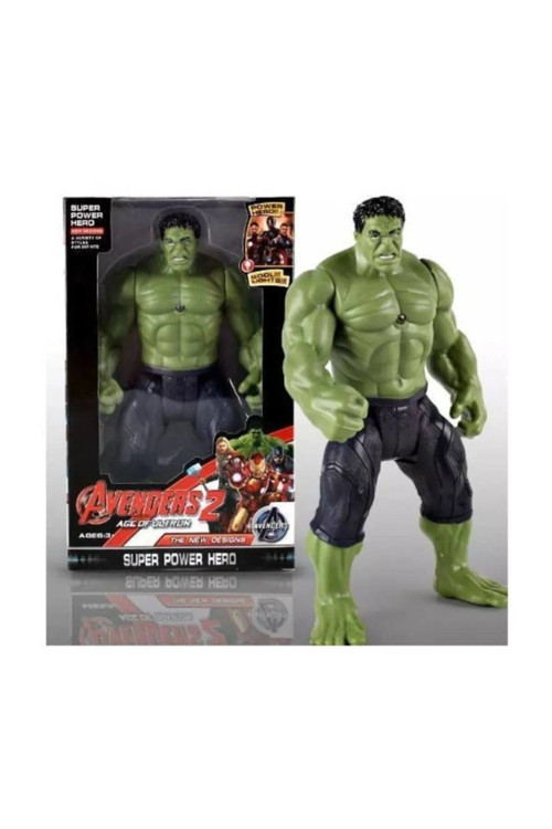 25 Cm. Işıklı Hulk Yeşil Dev Avengers Yenilmezler Figür Oyuncak