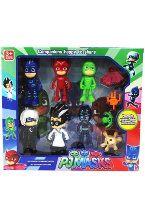 6 Lı Pjmask Figür Seti