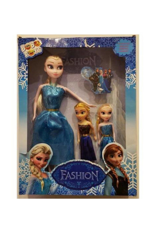 Karlar Ülkesi Anna Elsa Et Bebek Üçlü Set