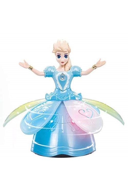 Frozen Karlar Ülkesi Elsa Dans Eden Sesli Işıklı Şarkı Söyleyen Pilli Oyuncak Prenses Bebek 23 Cm.