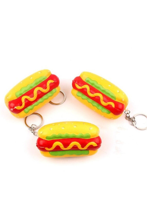 Hotdog Sosisli Sukuşi Yavaş Yükselen Kokulu Squishy 8 Cm. 1 Adet
