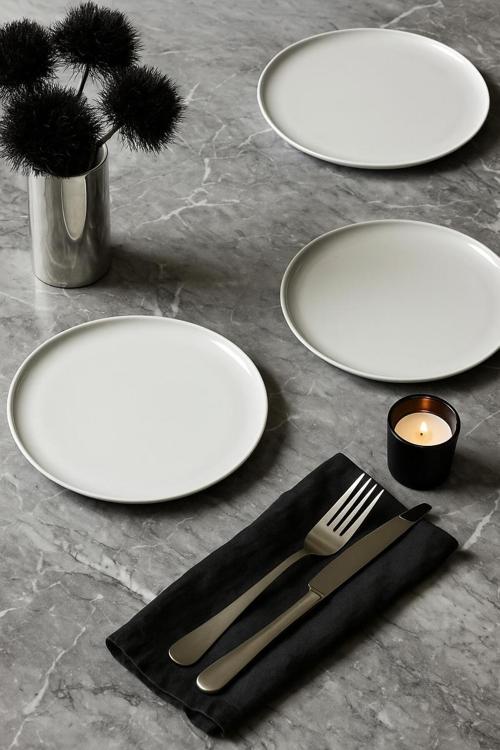 Moderna Serisi 27 Cm Beyaz Servis Tabağı 6 Lı