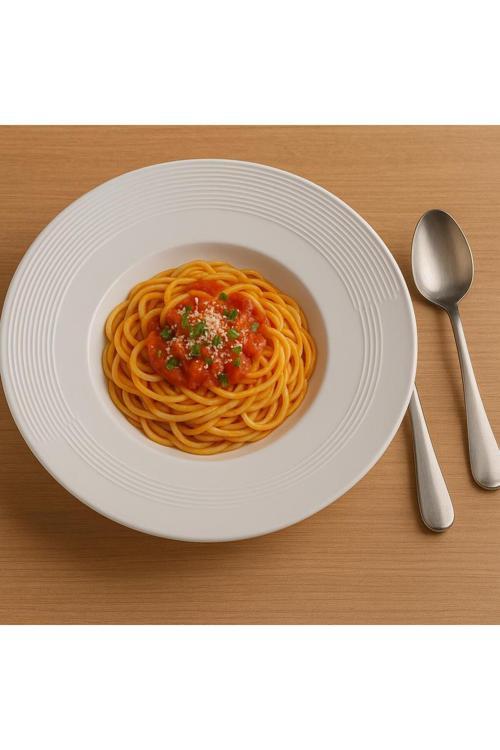 Düz Beyaz Porselen 27 Cm Makarna Tabağı