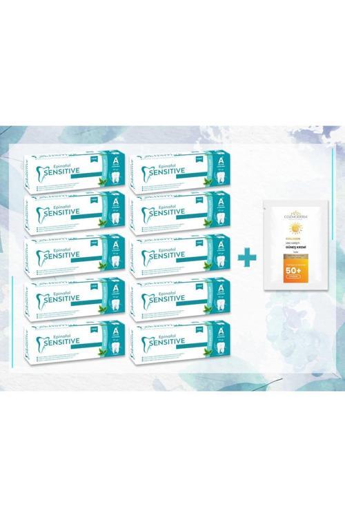 10'Lu Antitartar Diş Macunu 90 Gr Cozmoderm Güneş Kremi Hediyeli