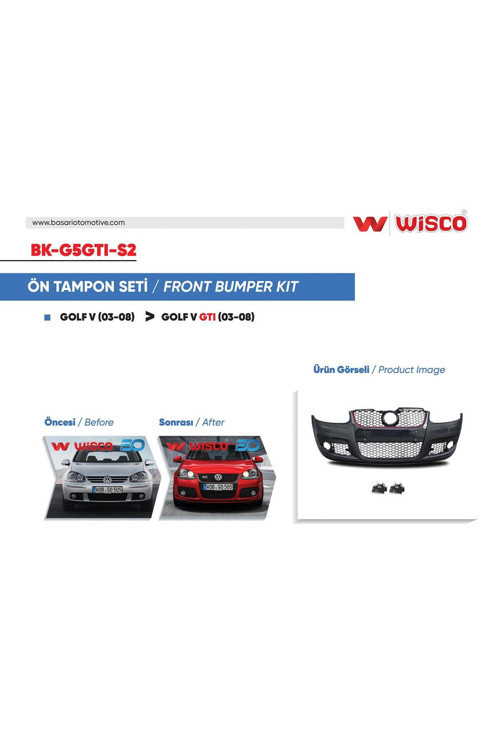 BK-G5GTI-S2 VW GOLF 5 GTI 04-08 TAMPON SETI ON