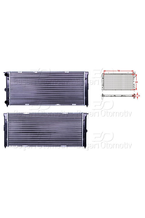VW PASSAT SANTANA 1.6 1.6 D 1.6 TD 1.8 85 SU RADYATORU MEKANIK MTAT 700X300X23