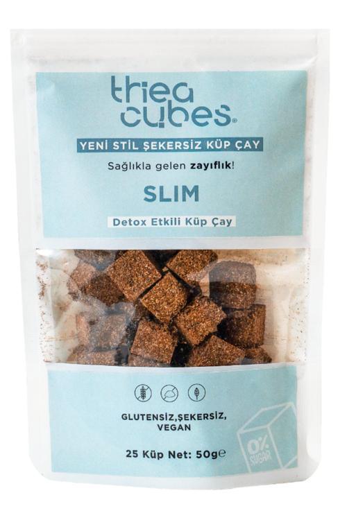 Thea Cubes Slim Şekersiz Küp Çay Detoxs Etkili Bitki Çayı Vegan