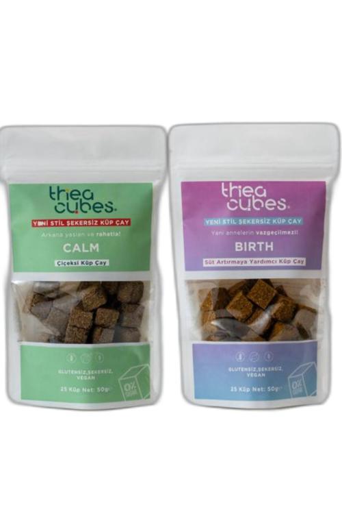 Thea Cubes Şekersiz Küp Çay Calm & Birth Vegan Doğal Bitkisel Çaylar