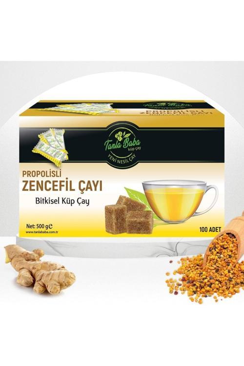 Sargılı Propolisli Zencefil Doğal Bitki Çayı 500 Gr Küp Çay Bitkisel Çay