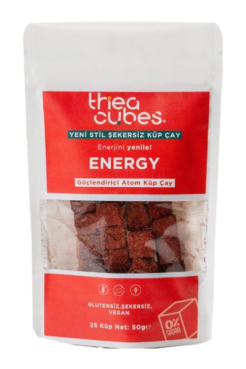 Thea Cubes Energy Şekersiz Küp Çay Güçlendirici Atom Bitki Çayı Vegan