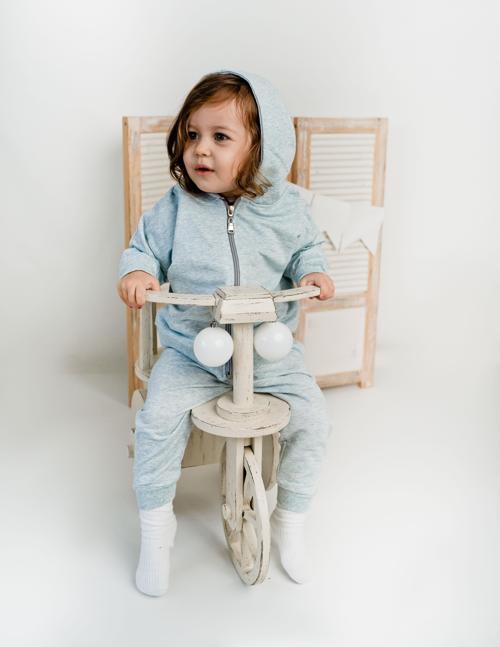 Fermuarlı Kapüşonlu Tek Sweat