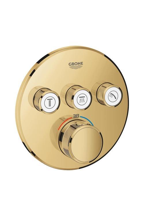 Grohtherm Smartcontrol Üç Valfli Akış Kontrollü, Ankastre Termostatik Duş Bataryası - 29121gl0