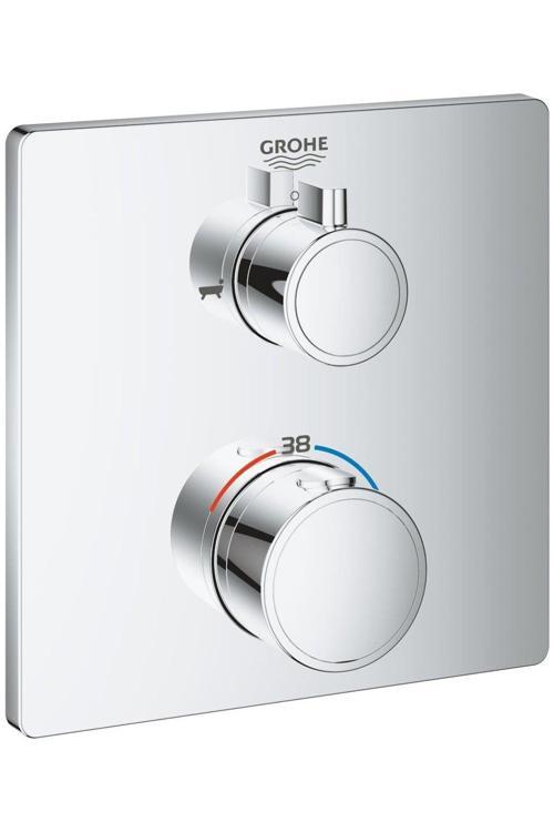 Grohtherm Termostatik Banyo Duş Bataryası 2 çıkışlı divertörlü- 24080000