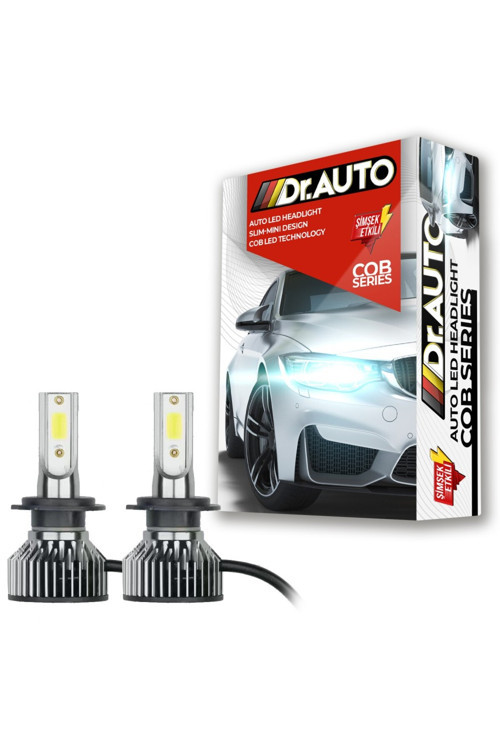 H7 Beyaz Cob Series Slim Led Xenon Şimşek Etkili