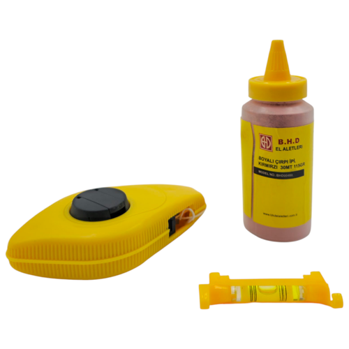B.H.D BHD00488 Kırmızı Boyalı Çırpı İpi 30mt/115gr Set