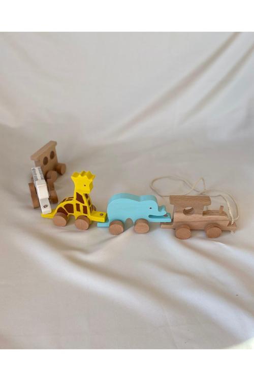 Ahşap Oyuncak Safari Tren, Ahşap Oyuncak Tren