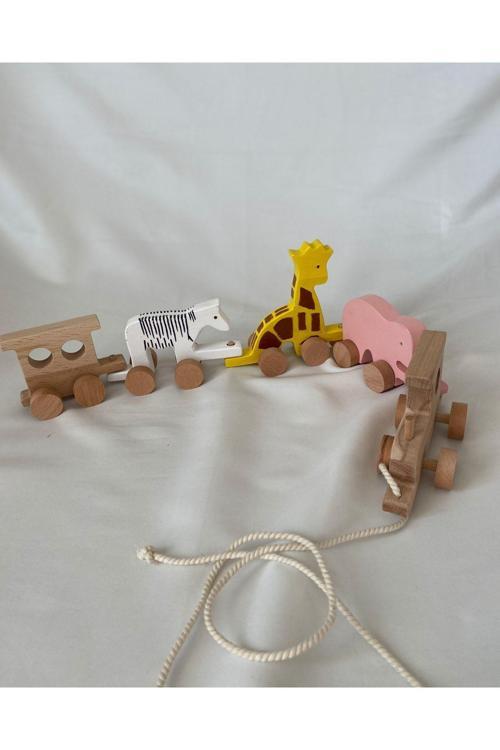 Ahşap Oyuncak Safari Tren, Ahşap Oyuncak Tren