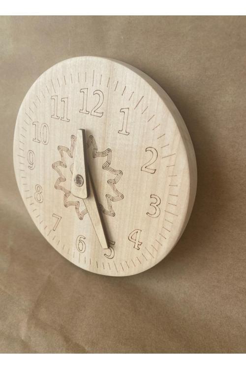 Montessori Ahşap Saat – Zaman Öğretici Eğitici Oyuncak
