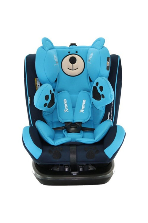 Bear 360 ° Dönebilir Yatabilir 0-36 Kg Oto Koltuğu Isofıx/Sıp/Latch - Mavi Mavi