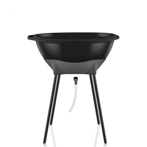 Elegant Ayaklı Küvet 38 lt Su Tahliyeli Siyah Renk