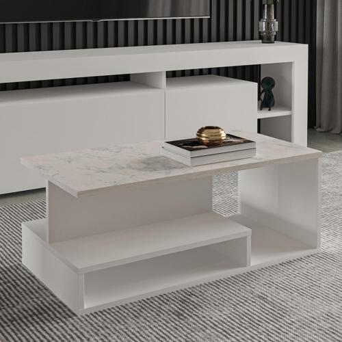 Vera Mini Orta Sehpa – Modern Tasarım, Fonksiyonel Raflı Yapı