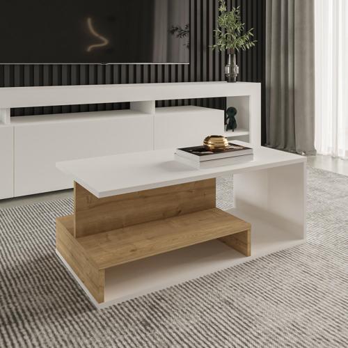 Vera Mini Orta Sehpa – Modern Tasarım, Fonksiyonel Raflı Yapı