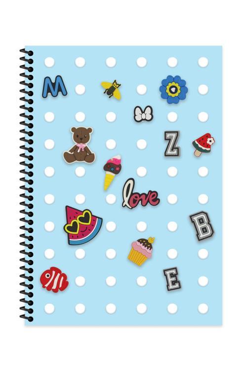 A4 80 Yp. Çizgili Pp Kapak Spiralli Defter İlköğretim Defter