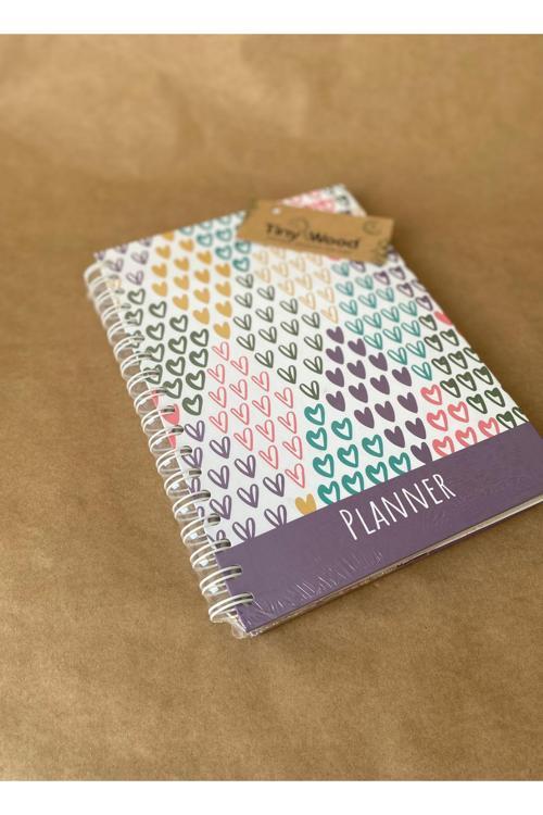 17X24 Cm Stickerlı Süresiz Planlama Defteri – Sert Kapaklı Haftalık Günlük Ajanda, Organizer