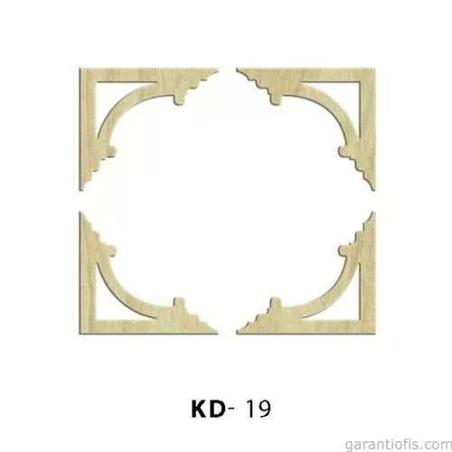 -Art KD 19 - Köşe Süs Setii Dekoratif Mini Ahşap Obje
