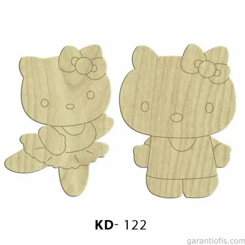 -Art KD 122 - Çizgi Film Karakterleri Mini Ahşap Obje