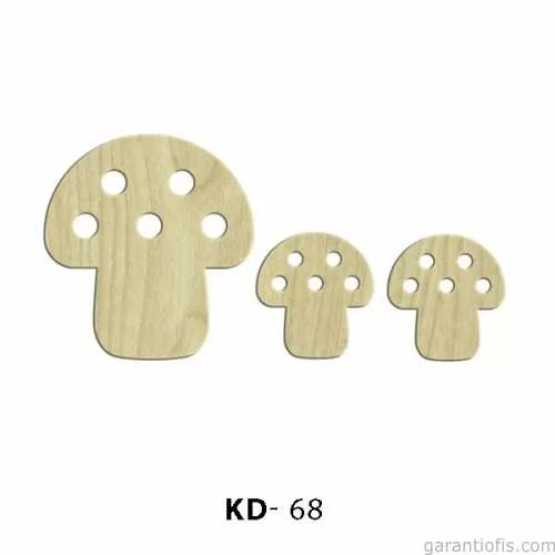 -Art KD 68 - Mantar Tasarımlı Dekoratif Mini Ahşap Obje